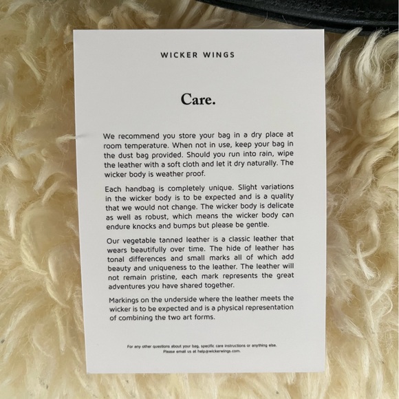 Wicker Wings Black Tall Tixing Backpack (Genuine Leather & Rattan) - Picture 15 of 16